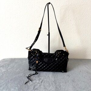 Rebecca Minkoff Quilted Leather Desired Satchel/Crossbody Bag Studded